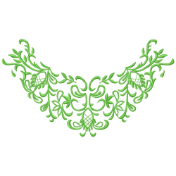 Flowers And Tree Embroidery Design 7